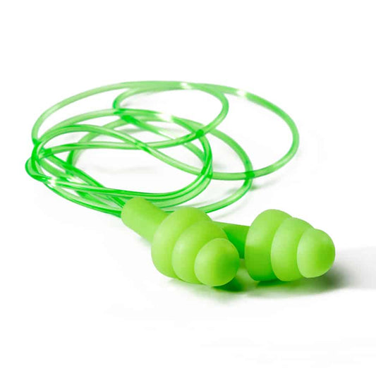 Dromex Green Corded Re-usable Earplugs