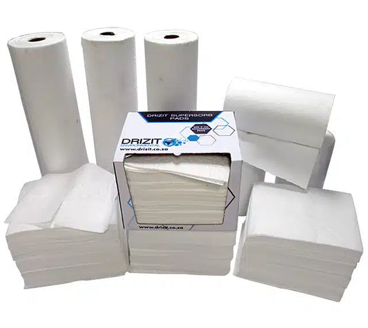 DRIZIT SUPERSORB OIL ABSORBENT PADS & ROLLS