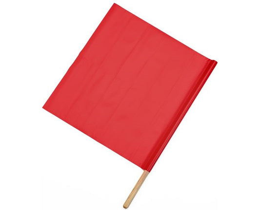 Red Flag 600mm x 600mm, include stick