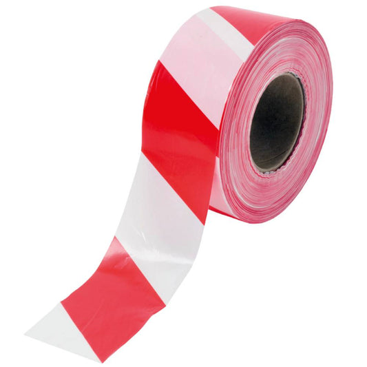 Barrier Tape White/Red 500m