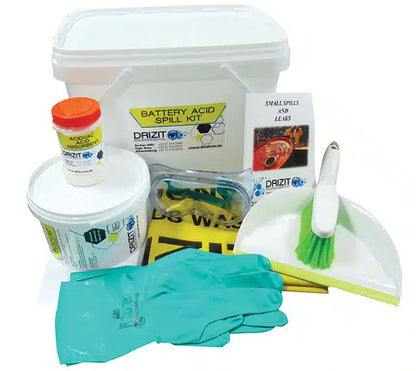 DRIZIT LAB, BATTERY ACID, BIOHAZARD & SERVICE STATION Spill Kits